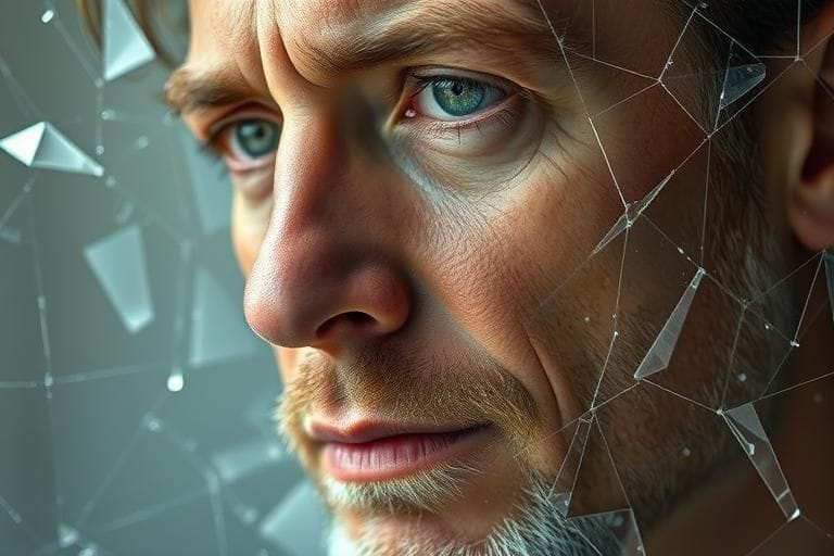 Симон Бергер: когда трещины в стекле становятся портретами